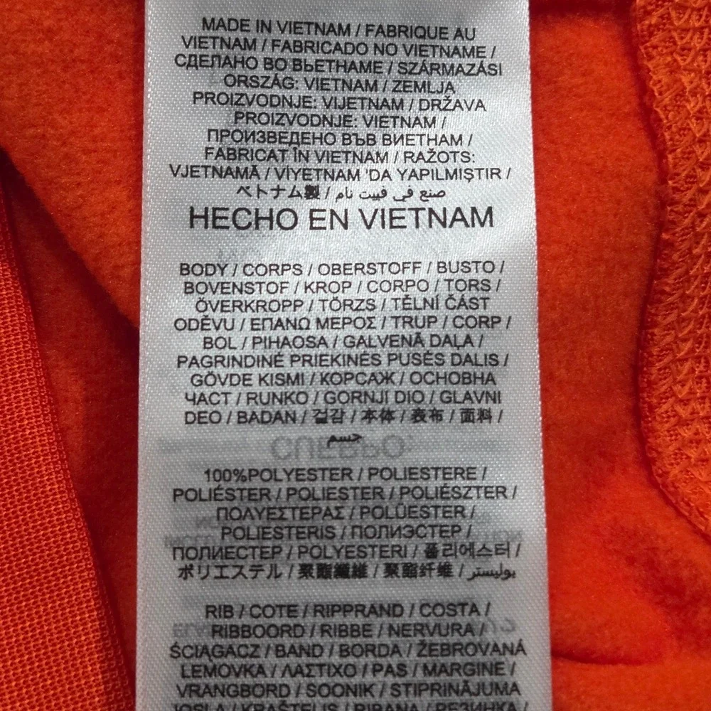 Nike Hoodie Mens Medium Orange Pullover Fleece Sweatshirt Therma Fit Casual NWOT